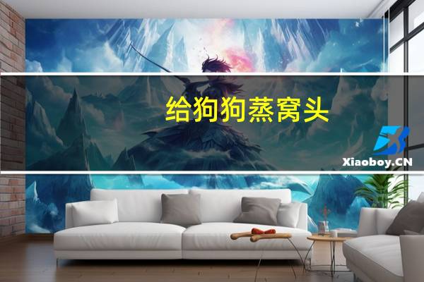 给狗狗蒸窝头