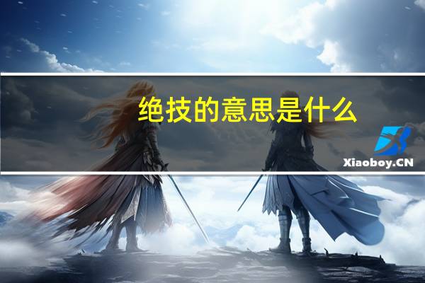 绝技的意思是什么