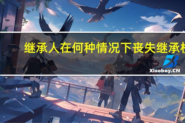 继承人在何种情况下丧失继承权