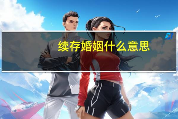 续存婚姻什么意思