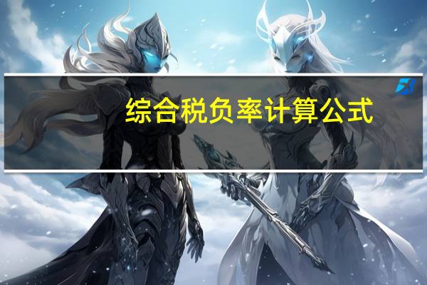 综合税负率计算公式