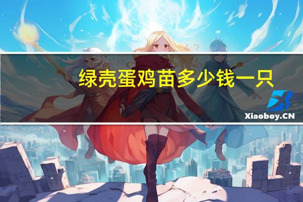 绿壳蛋鸡苗多少钱一只