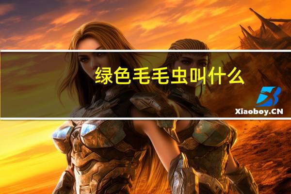绿色毛毛虫叫什么