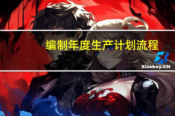 编制年度生产计划流程