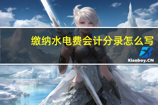 缴纳水电费会计分录怎么写