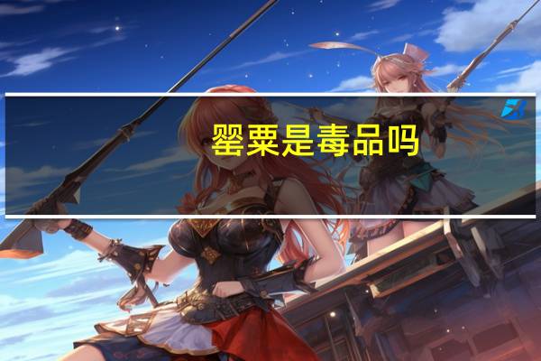 罂粟是毒品吗