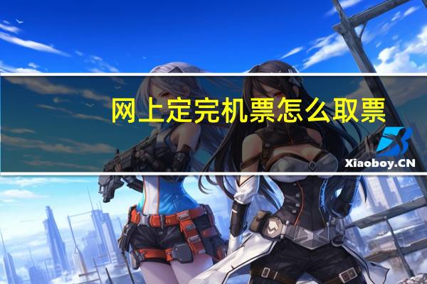 网上定完机票怎么取票