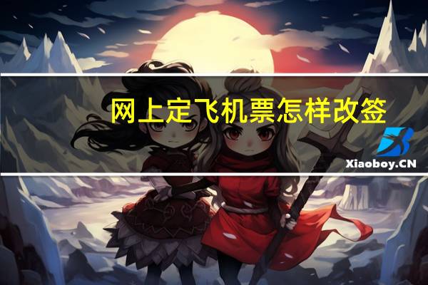 网上定飞机票怎样改签