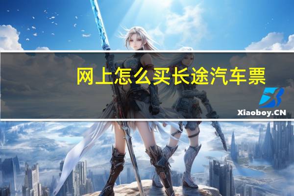 网上怎么买长途汽车票