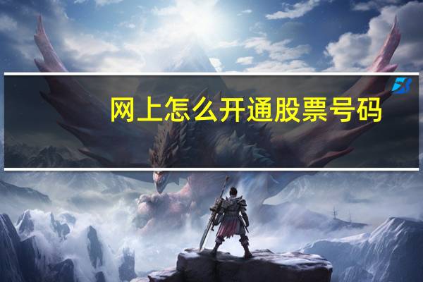 网上怎么开通股票号码