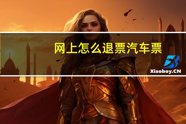 网上怎么退票汽车票