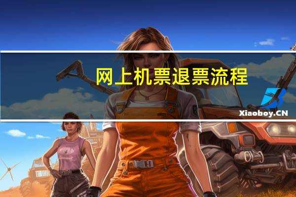 网上机票退票流程