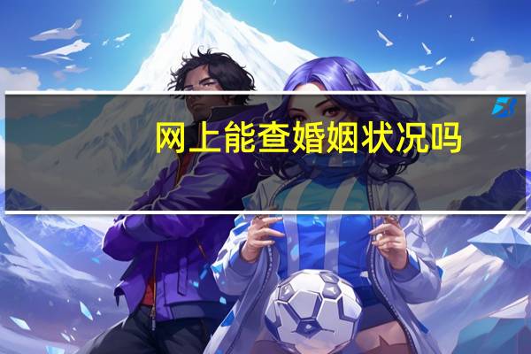网上能查婚姻状况吗