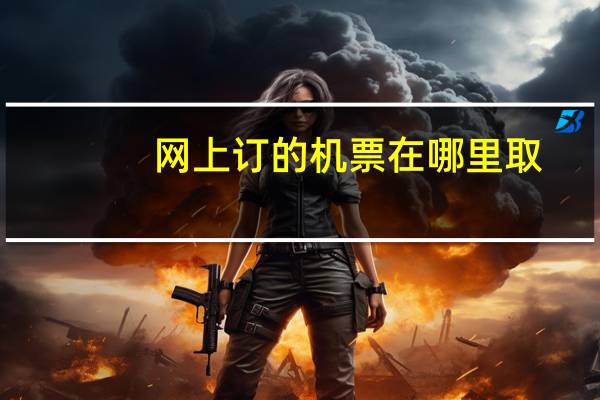 网上订的机票在哪里取