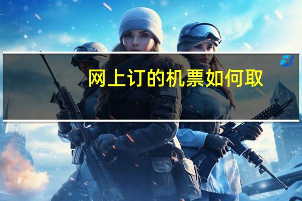 网上订的机票如何取