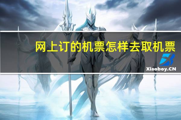 网上订的机票怎样去取机票
