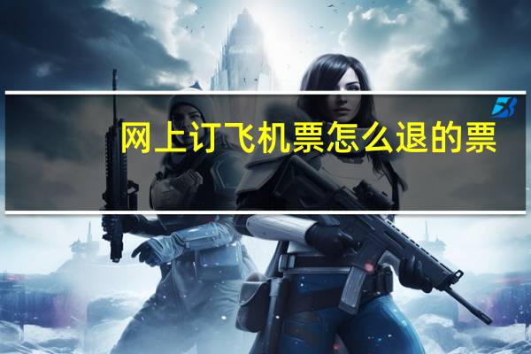 网上订飞机票怎么退的票