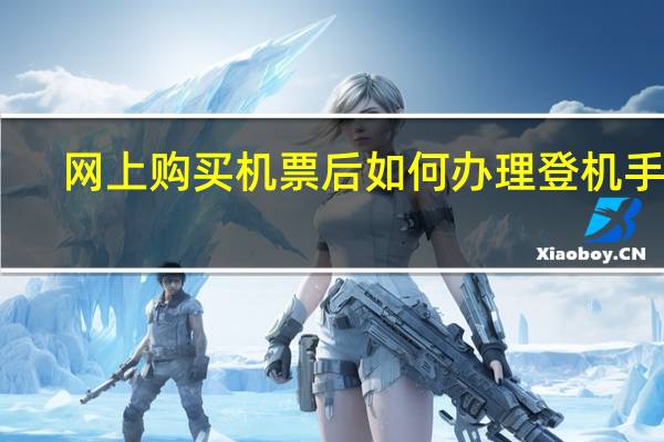 网上购买机票后如何办理登机手续
