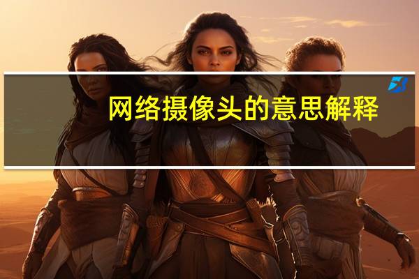 网络摄像头的意思解释