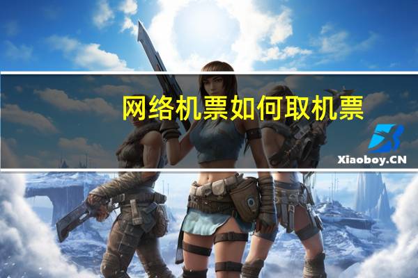 网络机票如何取机票