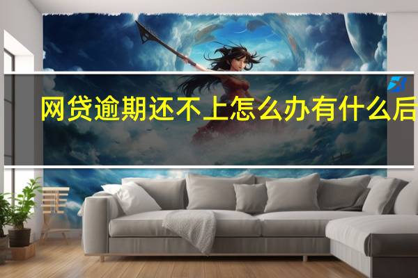 网贷逾期还不上怎么办有什么后果
