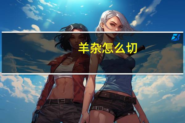 羊杂怎么切