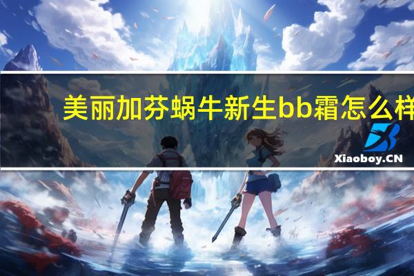 美丽加芬蜗牛新生bb霜怎么样