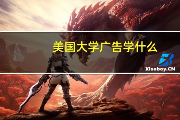 美国大学广告学什么