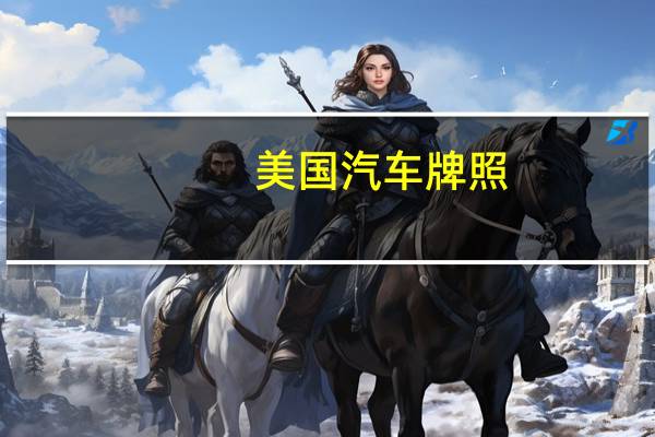 美国汽车牌照