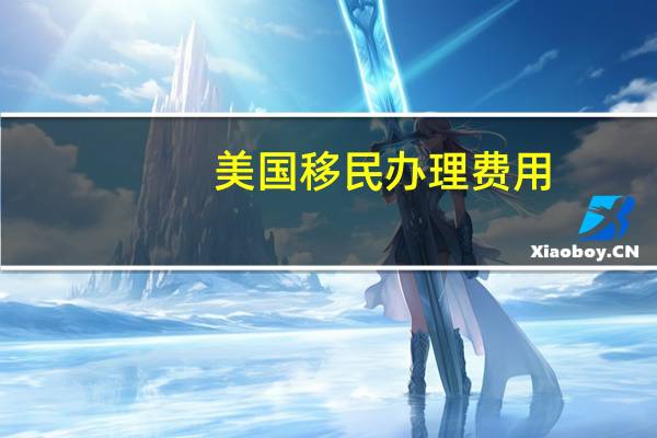 美国移民办理费用