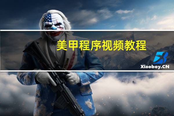 美甲程序视频教程