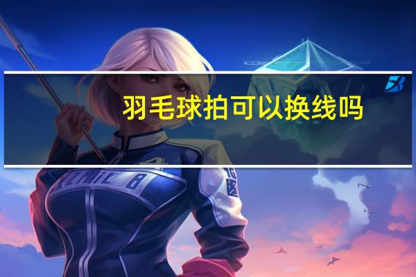羽毛球拍可以换线吗