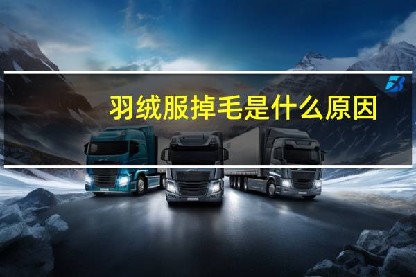 羽绒服掉毛是什么原因