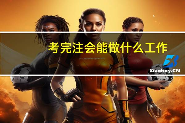 考完注会能做什么工作