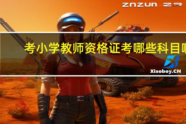 考小学教师资格证考哪些科目啊
