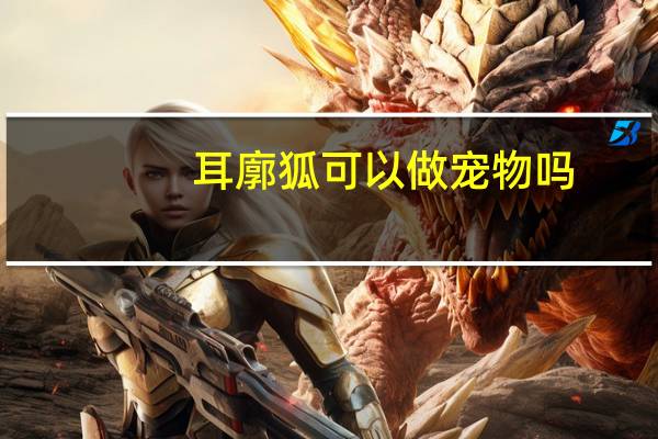耳廓狐可以做宠物吗