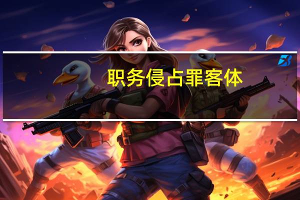 职务侵占罪客体