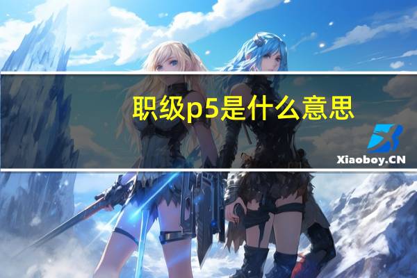 职级p5是什么意思