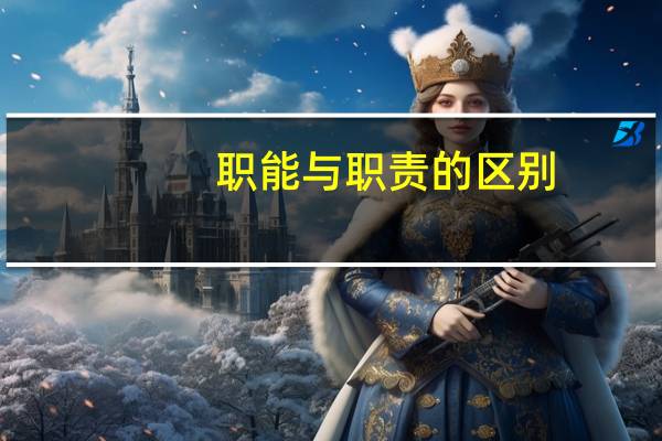 职能与职责的区别