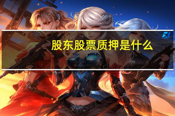 股东股票质押是什么