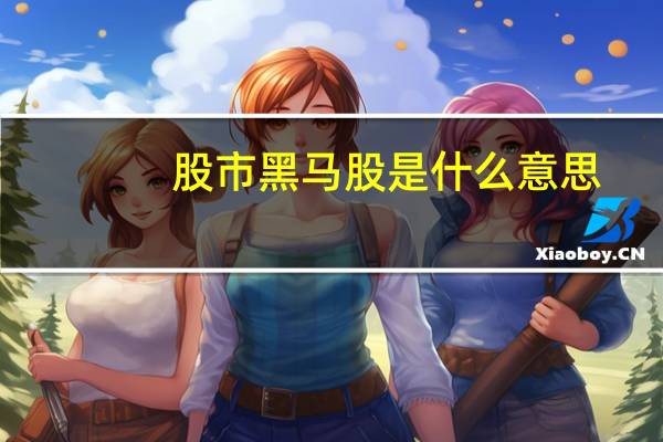 股市黑马股是什么意思