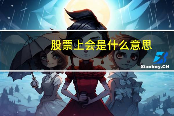 股票上会是什么意思