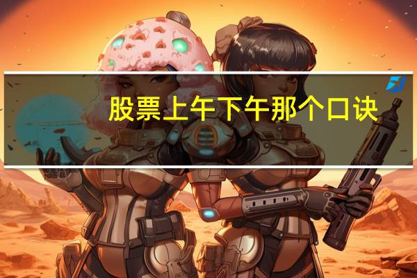 股票上午下午那个口诀