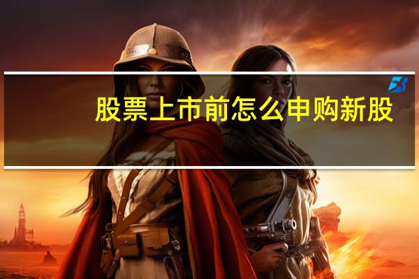 股票上市前怎么申购新股