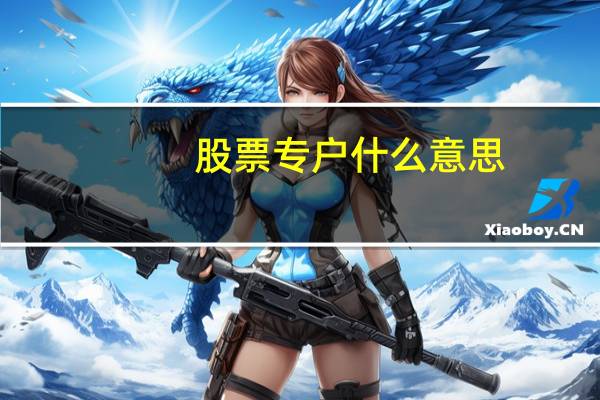 股票专户什么意思