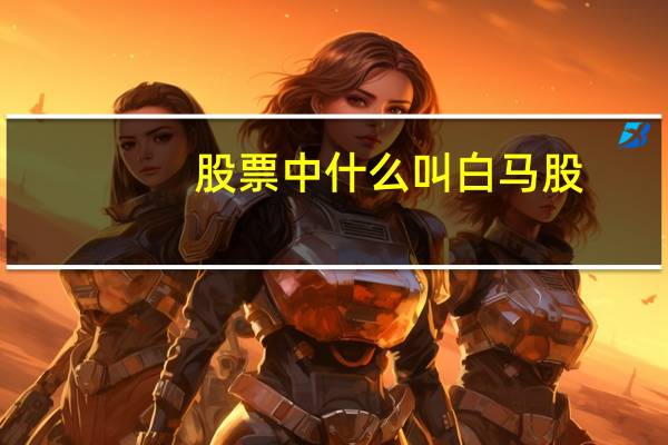 股票中什么叫白马股
