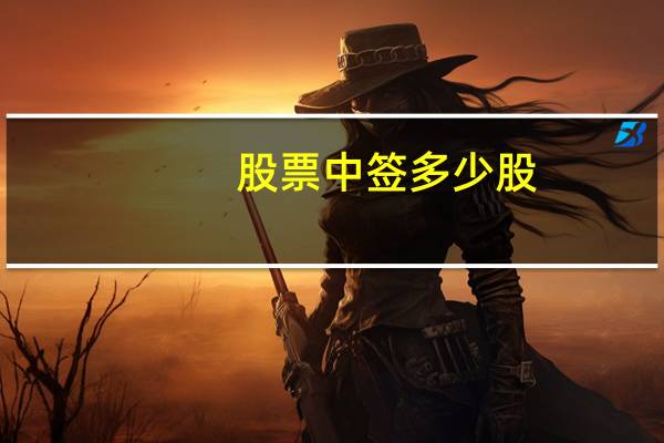 股票中签多少股