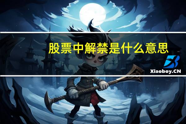 股票中解禁是什么意思