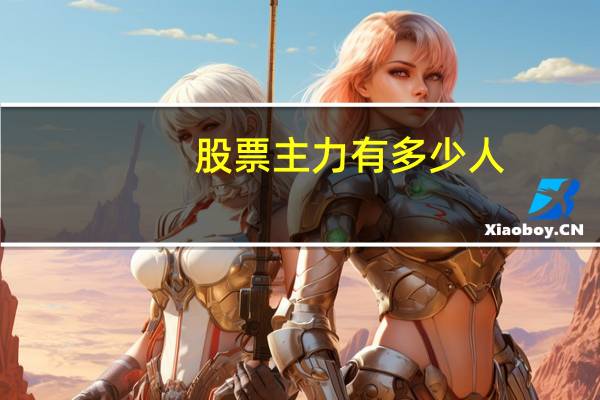 股票主力有多少人