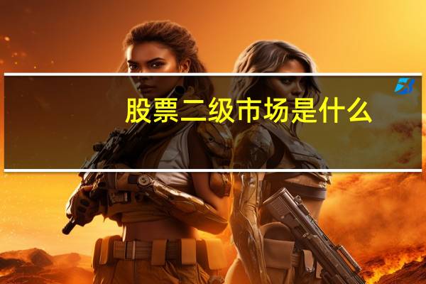 股票二级市场是什么